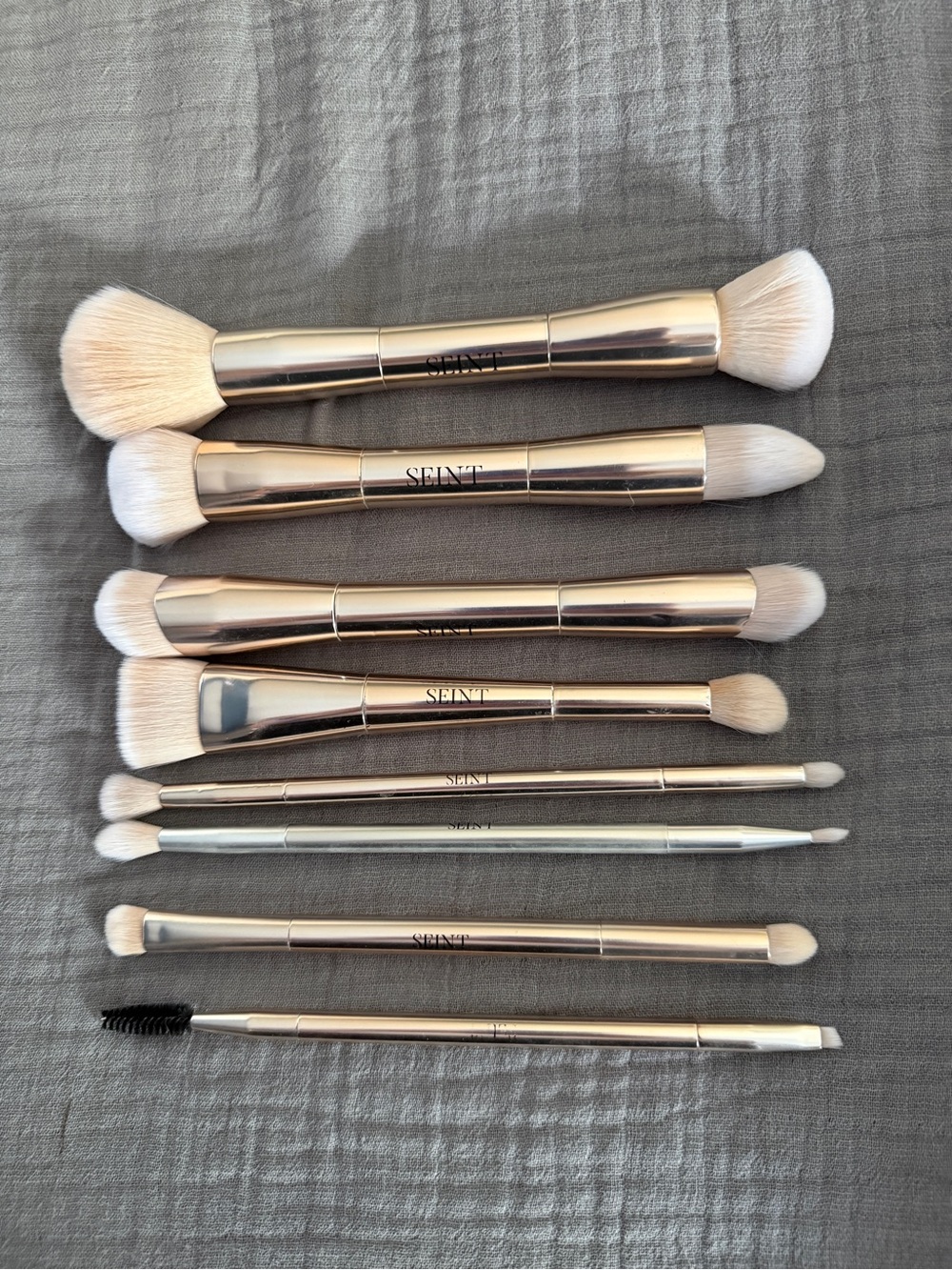 SEINT Double-Ended Makeup Brush Set (8 Brushes)